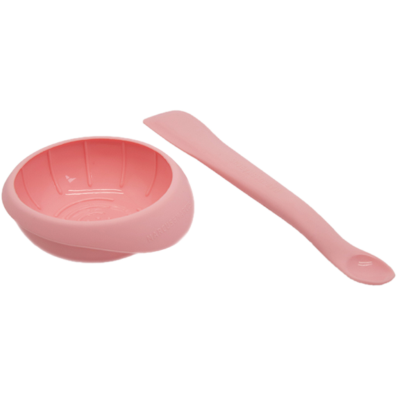 Marcus N Marcus  Masher Spoon & Bowl Set  Pink Marcus & Marcus Yallatoys