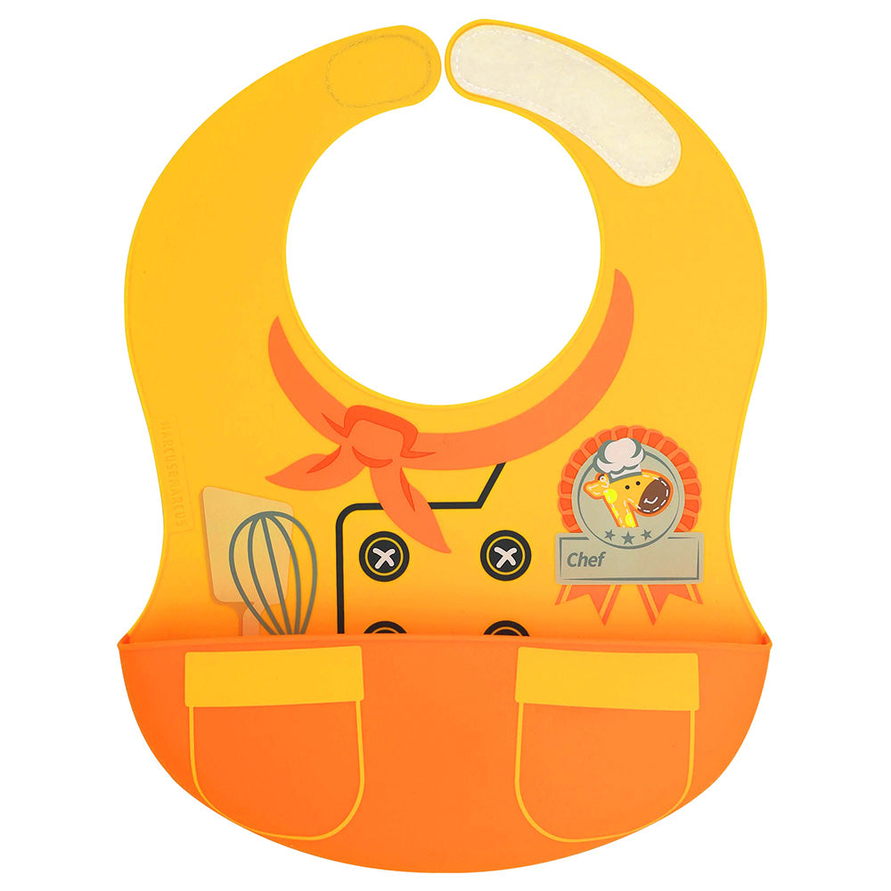 Marcus N Marcus  Wide Coverage Silicone Bib Little Chef Lola Marcus & Marcus Yallatoys