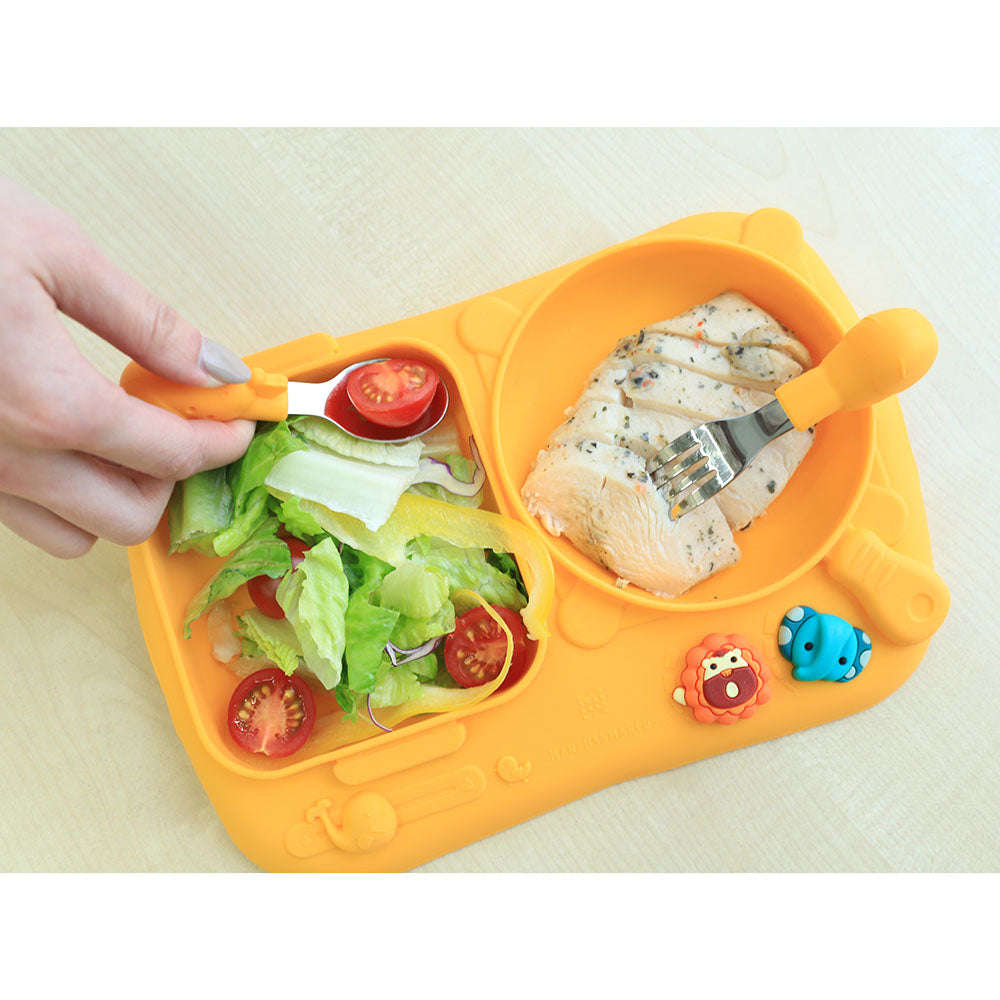Marcus N Marcus  Creativplate With Suction Little Chef  Lola Marcus & Marcus Yallatoys