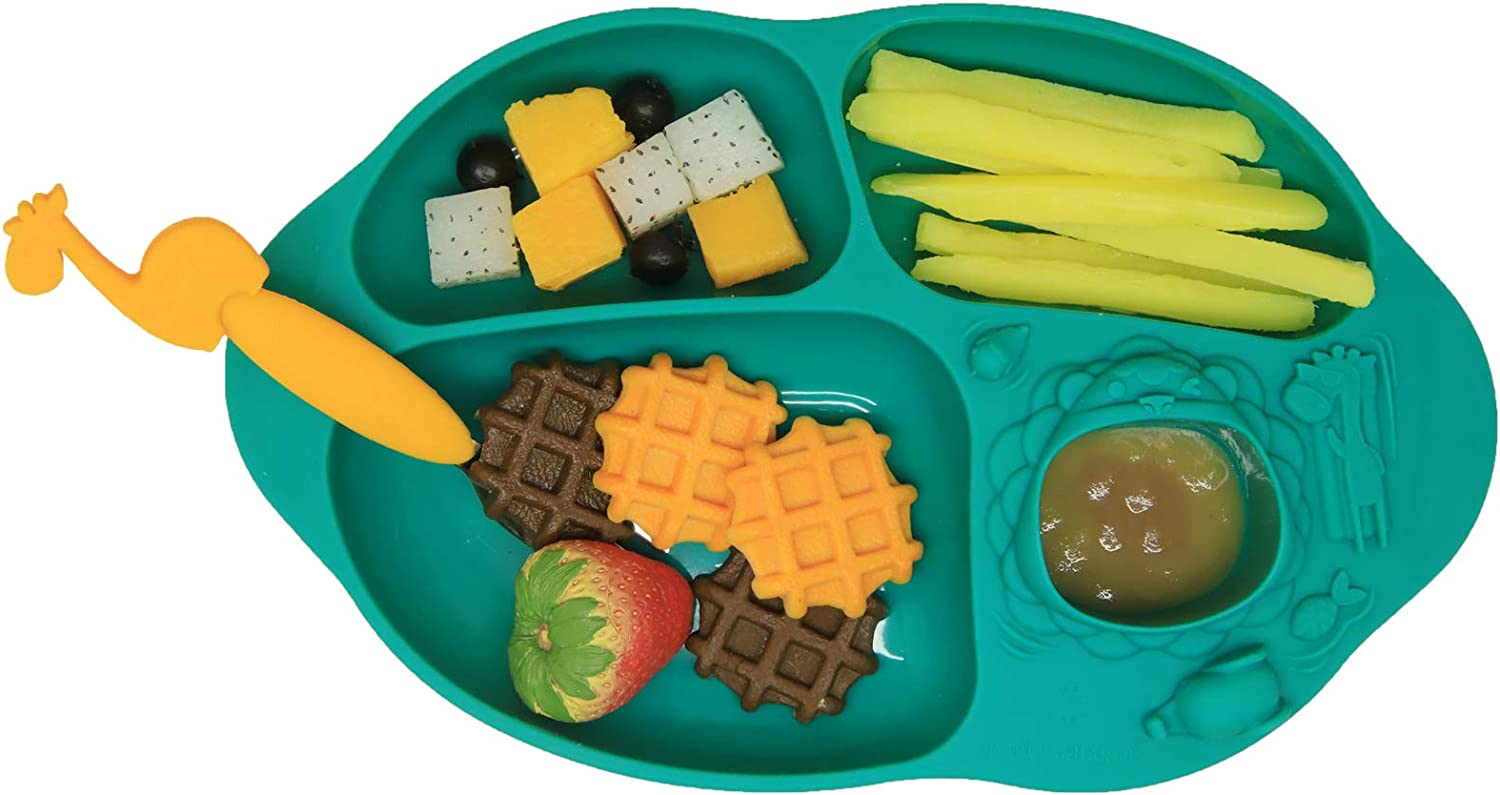 Marcus N Marcus  Yummy Dips Suction Divided Plate Ollie Marcus & Marcus Yallatoys
