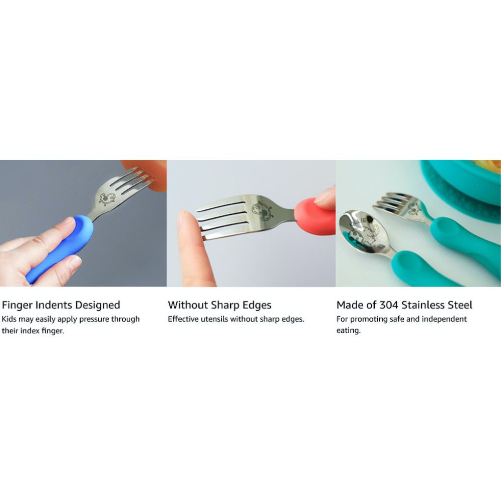 Marcus N Marcus  Easy Grip Fork & Spoon Set Ollie Marcus & Marcus Yallatoys