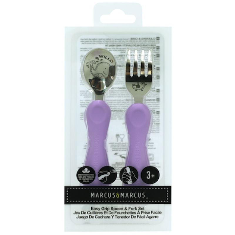 Marcus N Marcus  Easy Grip  Fork & Spoon Set Willo Marcus & Marcus Yallatoys