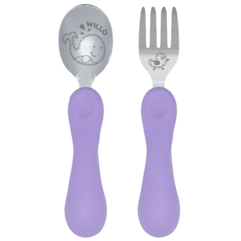 Marcus N Marcus  Easy Grip  Fork & Spoon Set Willo Marcus & Marcus Yallatoys