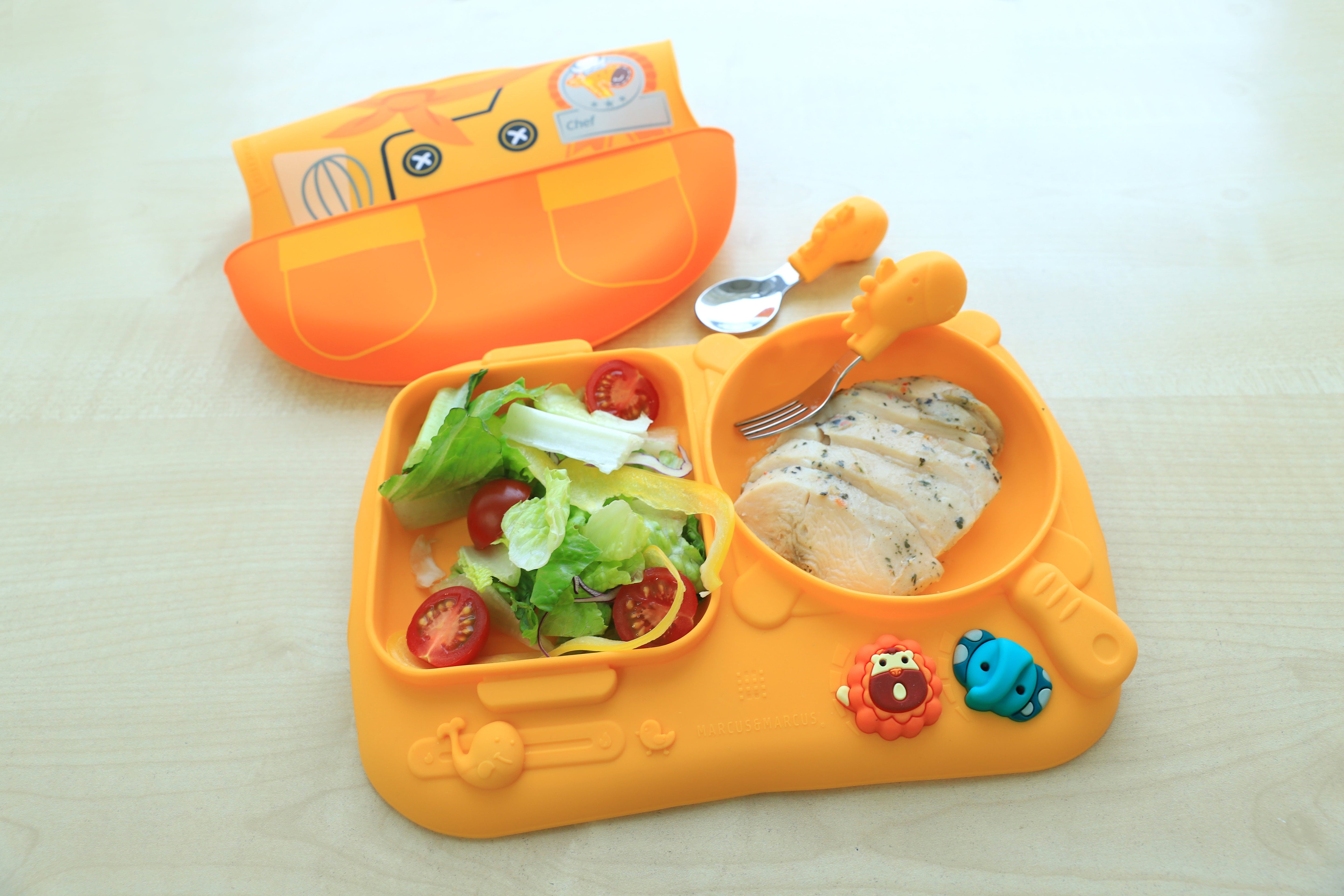 Marcus N Marcus  Creativplate Toddler Meal Time Set  Little Chef  Lola Marcus & Marcus Yallatoys