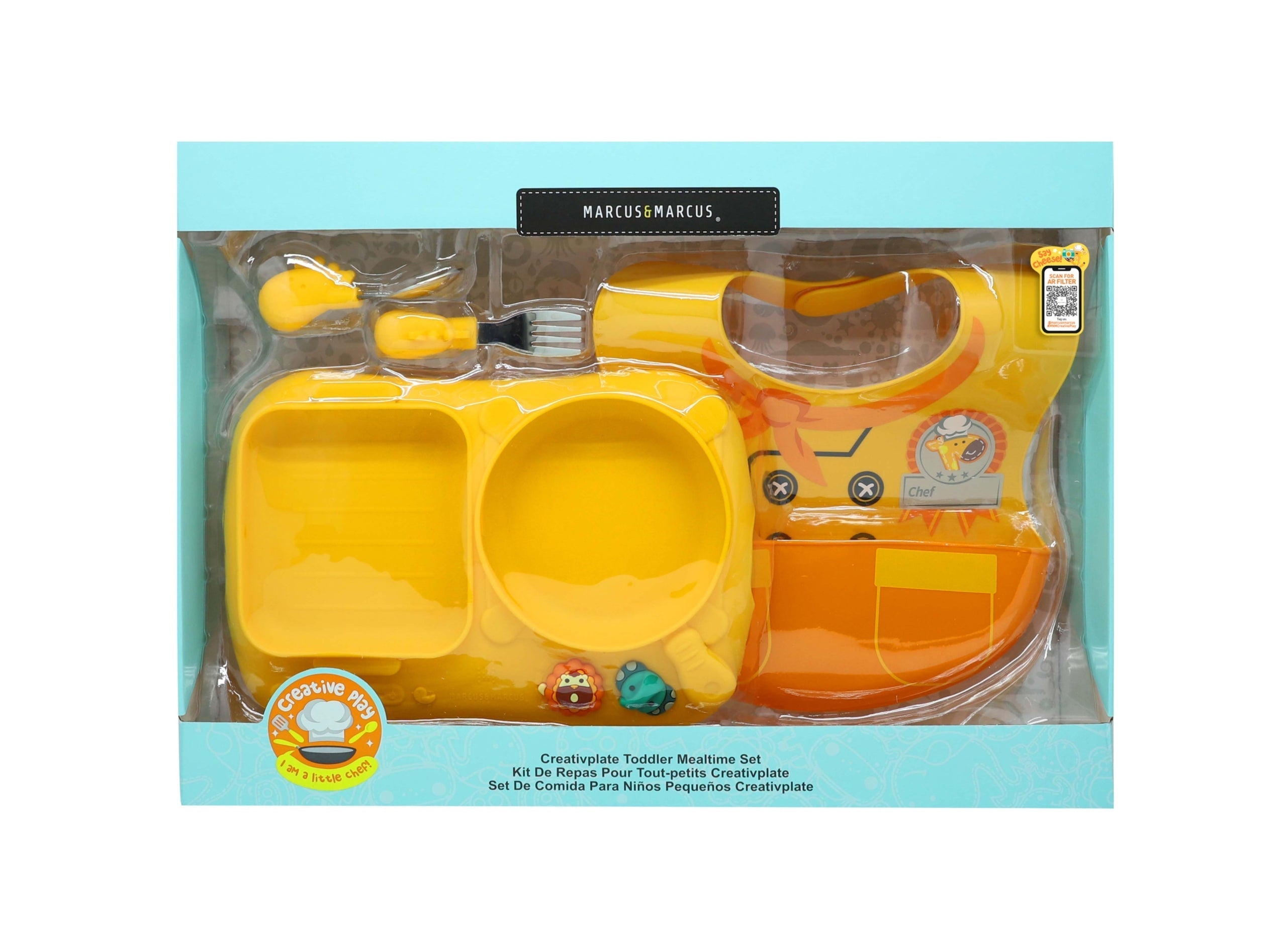 Marcus N Marcus  Creativplate Toddler Meal Time Set  Little Chef  Lola Marcus & Marcus Yallatoys