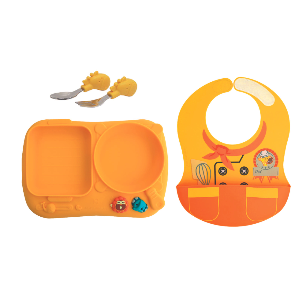 Marcus N Marcus  Creativplate Toddler Meal Time Set  Little Chef  Lola Marcus & Marcus Yallatoys