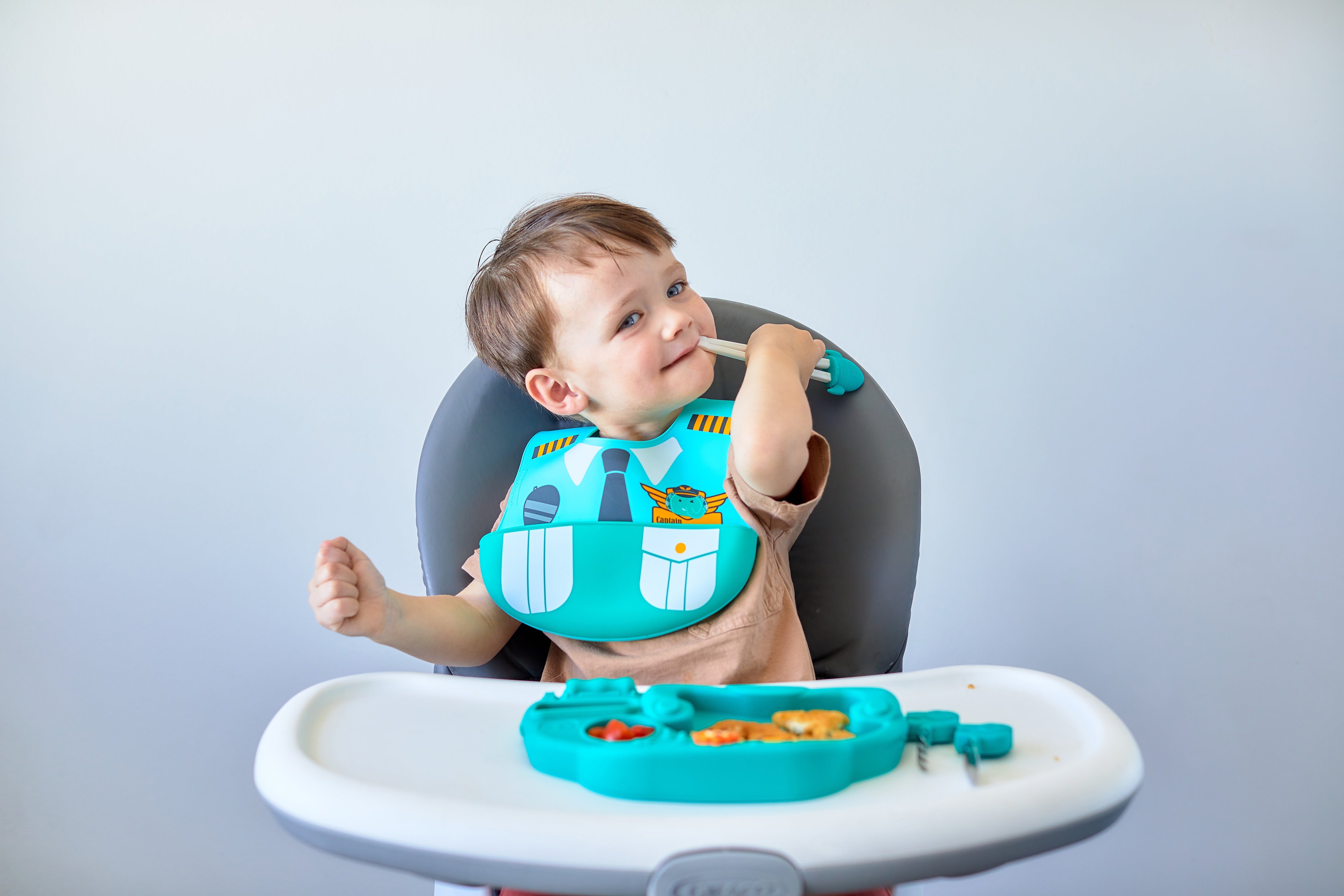 Marcus N Marcus  Creativplate Toddler Meal Time Set  Little Pilot  Olie Marcus & Marcus Yallatoys