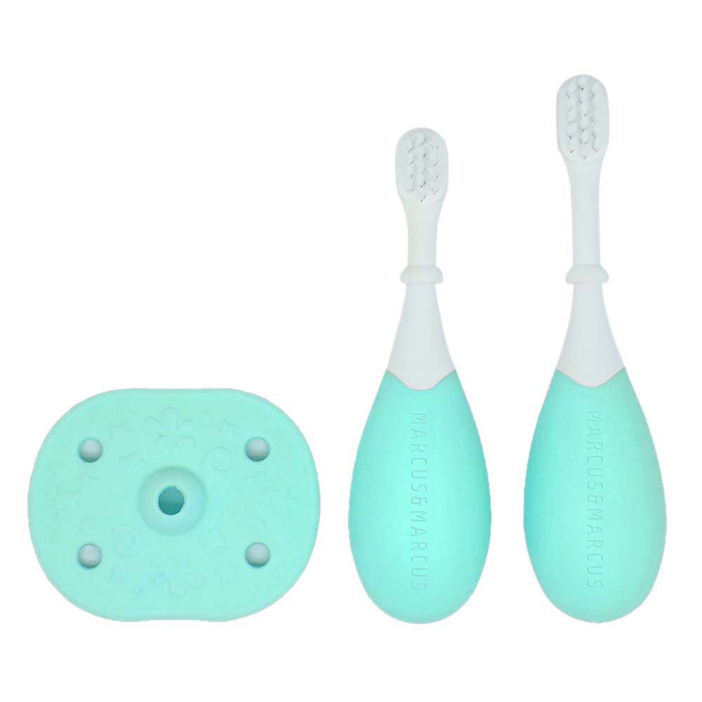 Marcus N Marcus  Palm Grasp Toddler Training Toothbrush  Blue Marcus & Marcus Yallatoys