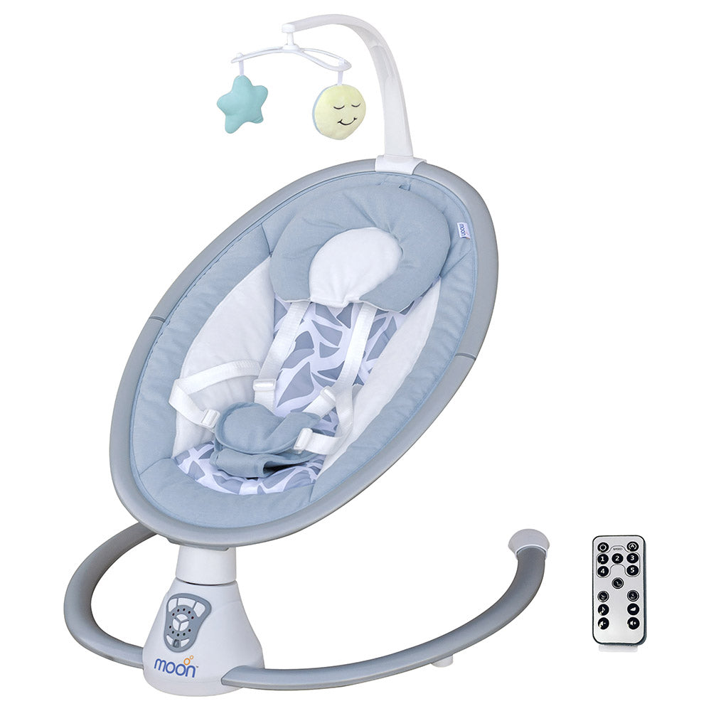 Buy Moon Musical Baby Swing Blue Remote Operated | Yallatoys.com