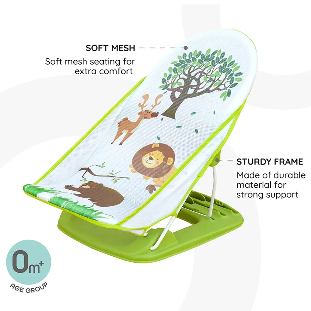 Moon Shower Me Baby Seat & Bather Green Moon Yallatoys