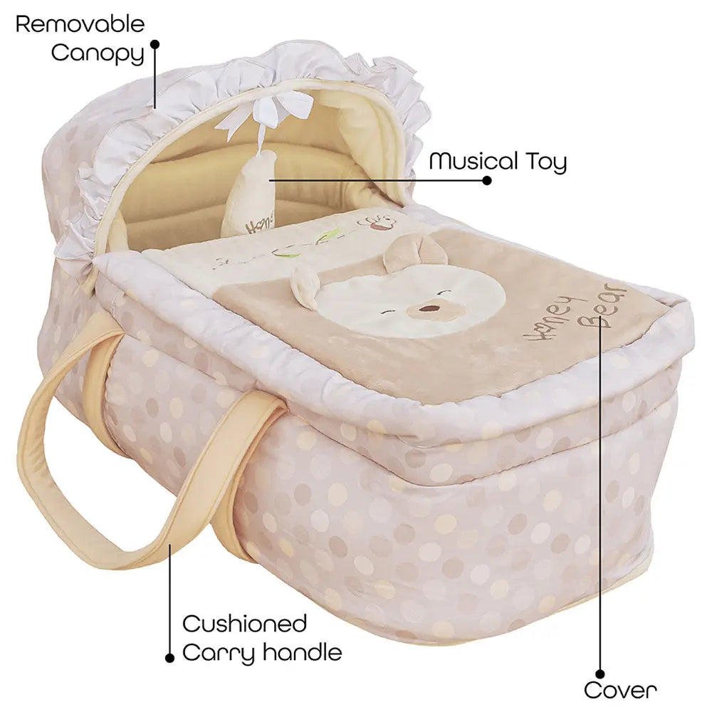 Moon Moses Basket Honey Bear Moon Yallatoys