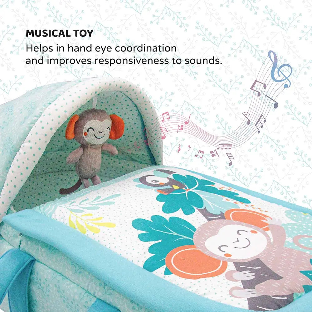 Moon Jungle Friends Moses Basket Moon Yallatoys