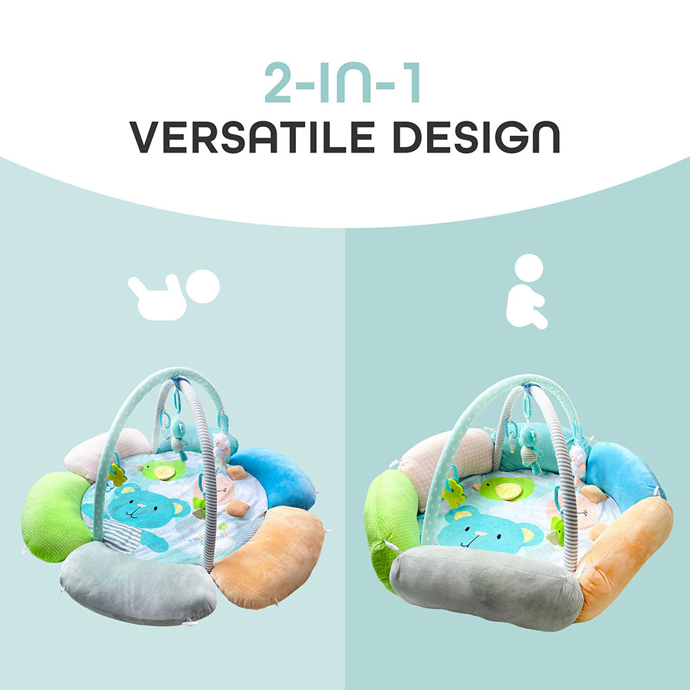 Buy Moon Flower Cushion Playmat Bear And Sheep | Yallatoys.com