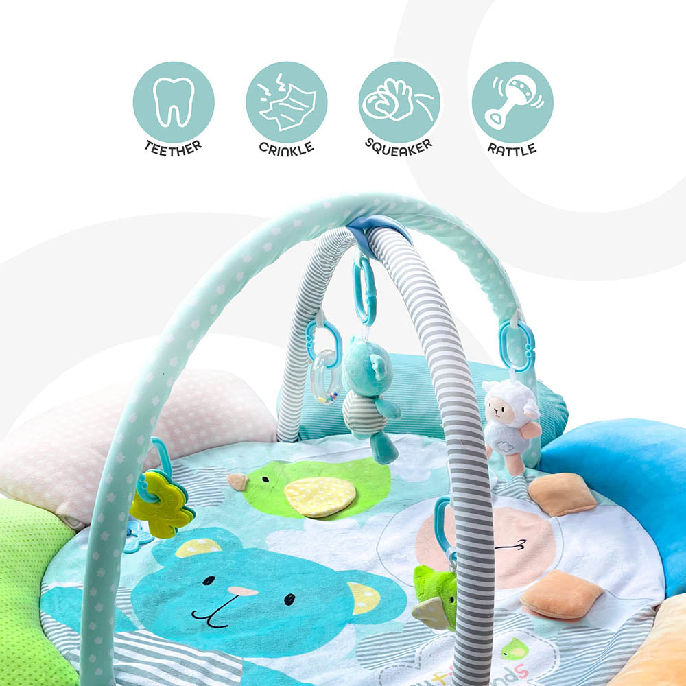 Buy Moon Flower Cushion Playmat Bear And Sheep | Yallatoys.com