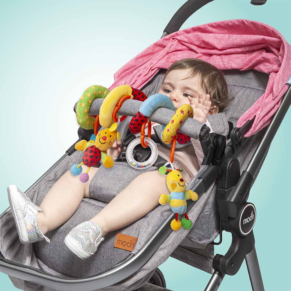 Buy Moon Spiral Activity Hanging Bee Toys For Stroller & Bed | Yallatoys.com
