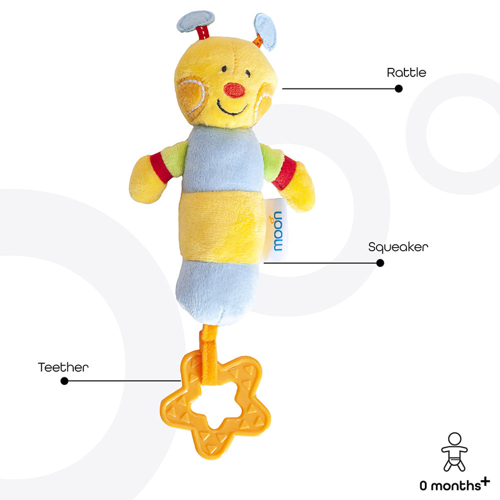 Buy Moon Soft Rattle Toy Bee | Yallatoys.com