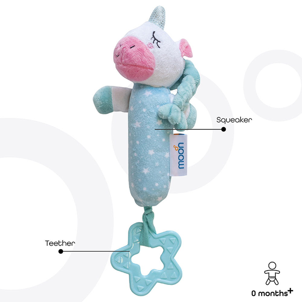 Moon Soft Rattle Toy Unicorn Moon