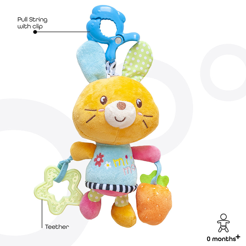 Buy Moon Pull String Musical Toy For Stroller & Car Seats Rabbit | Yallatoys.com