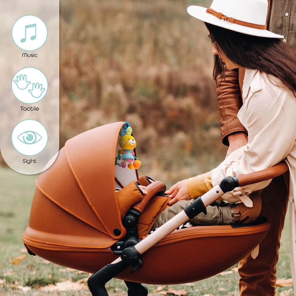 Buy Moon Pull String Musical Toy For Stroller & Car Seats Rabbit | Yallatoys.com