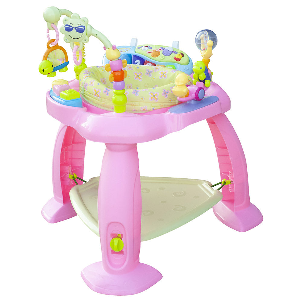 Buy Moon Baby Jumper Bouncer Activity Center Adjustable Seat Pink | Yallatoys.com