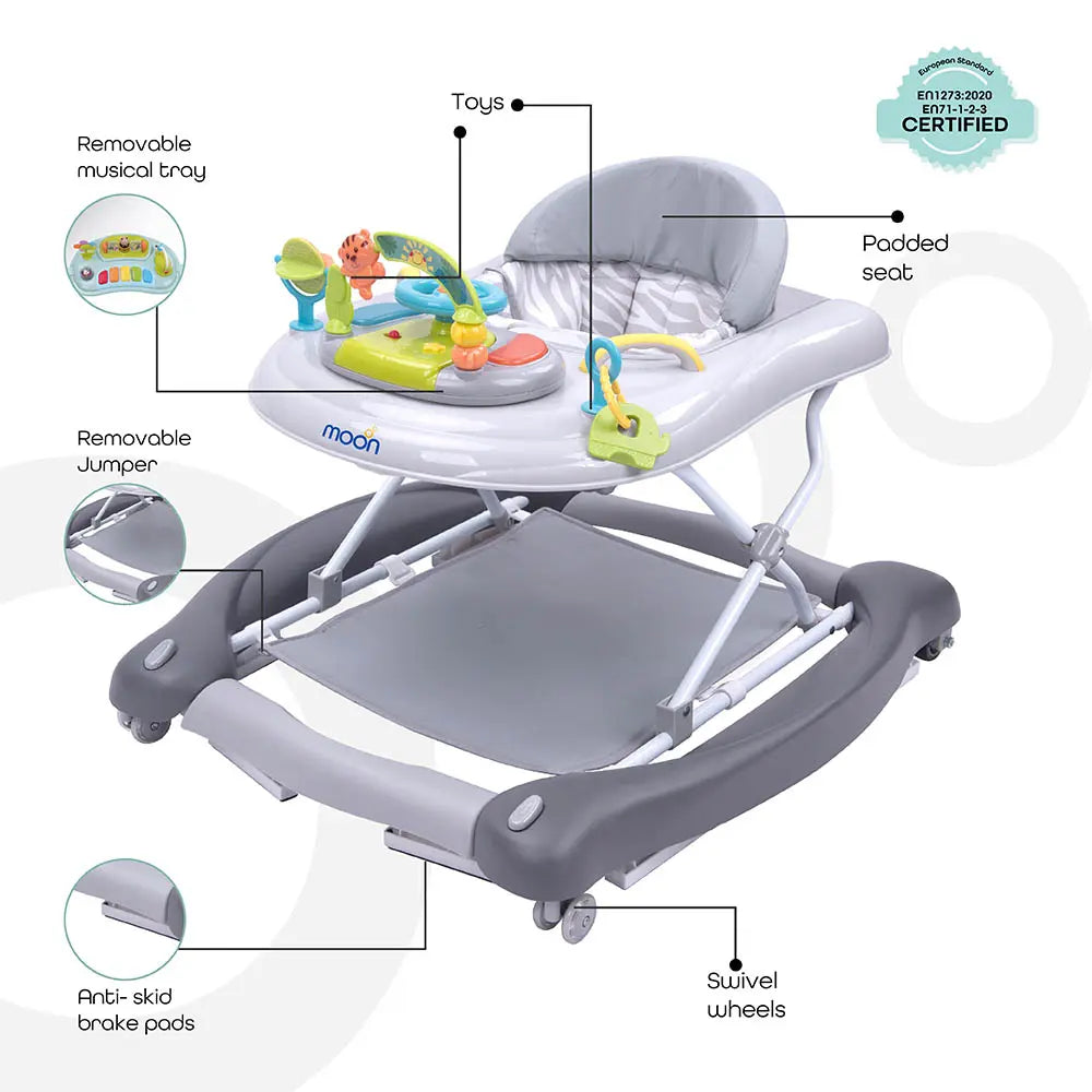 Moon Cruise 4 In 1 Walker Grey Moon Yallatoys