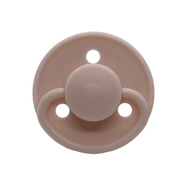 Mininor Round Pacifier Silicone 0m Pink 2pcs Mininor Yallatoys