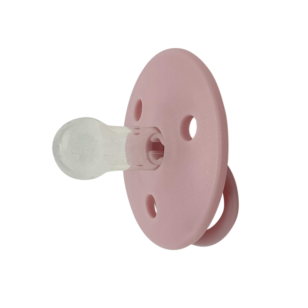 Mininor Round Pacifier Silicone 0m Pink 2pcs Mininor Yallatoys