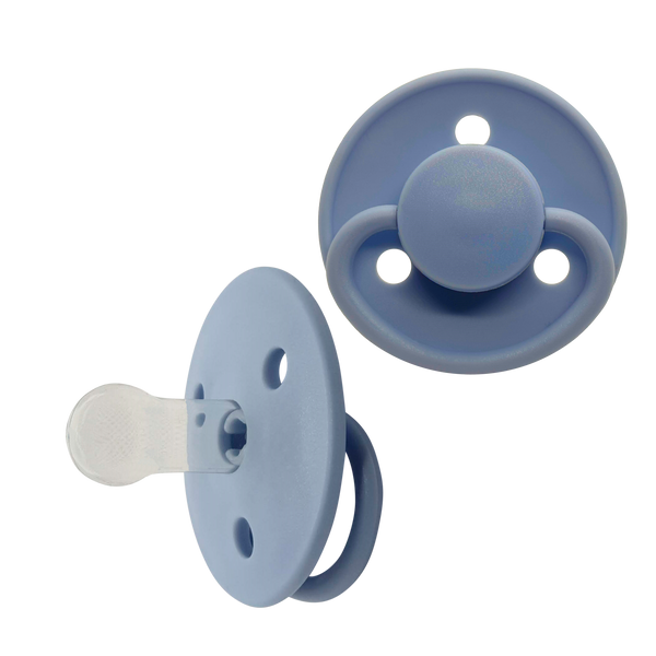 Mininor  Round Pacifier Silicone 0m Nordic Sky Blue 2pcs Mininor Yallatoys