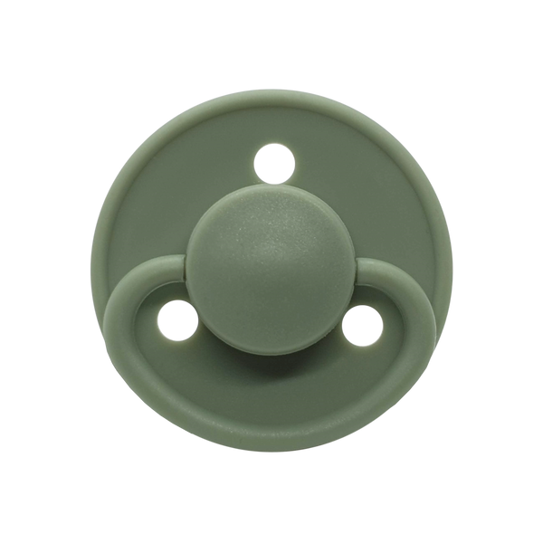 Mininor Round Pacifier Silicone 6m Willow Green 2pcs Mininor Yallatoys