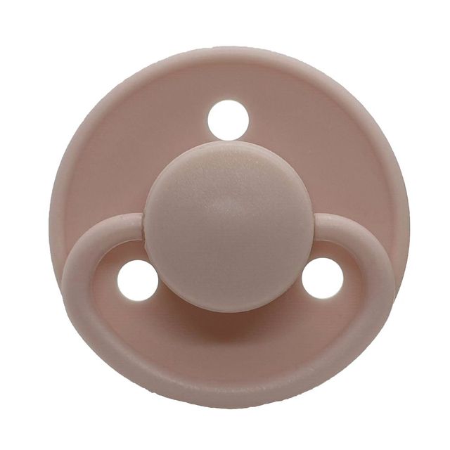 Mininor Round Pacifier Latex 6m Pink 2pcs Mininor Yallatoys