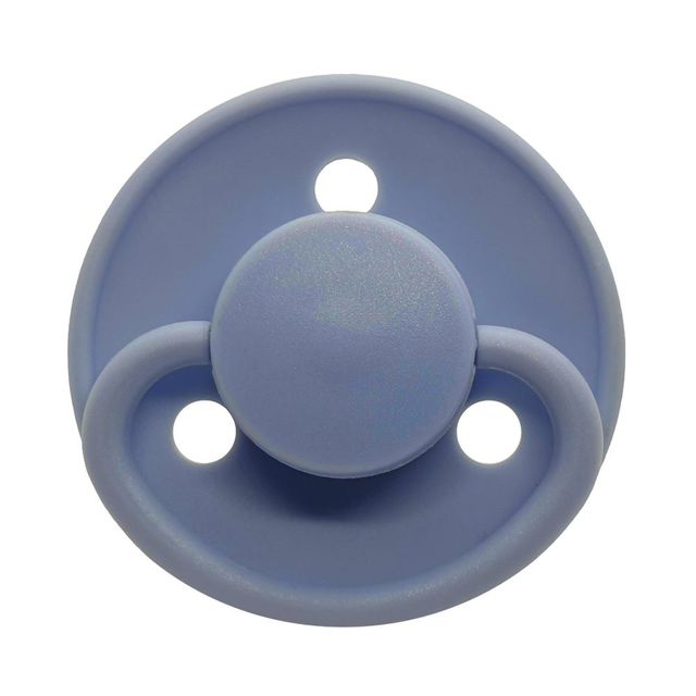 Mininor Round Pacifier Latex 6m Blue 2pcs Mininor Yallatoys