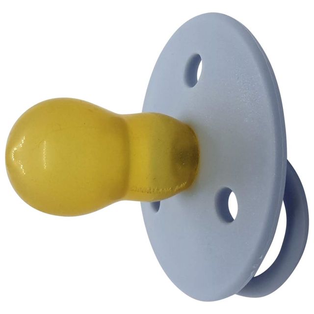 Mininor Round Pacifier Latex 6m Blue 2pcs Mininor Yallatoys
