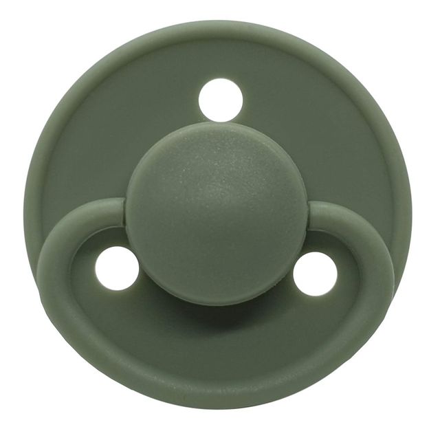 Mininor Round Pacifier Latex 6m Green 2pcs Mininor Yallatoys