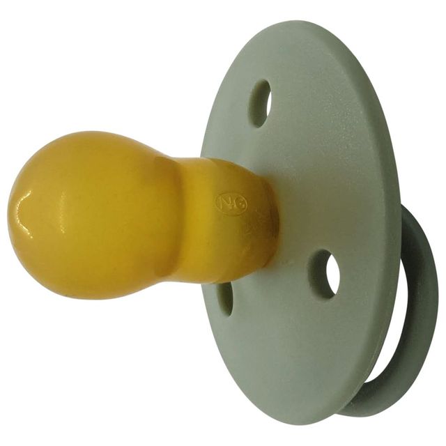 Mininor Round Pacifier Latex 6m Green 2pcs Mininor Yallatoys
