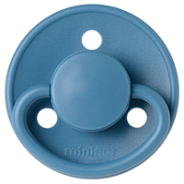 Mininor Round Pacifier Silicone 6m Blue Whale Mininor Yallatoys