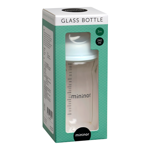 Mininor Glass Bottle 240ml 3m Mininor Yallatoys
