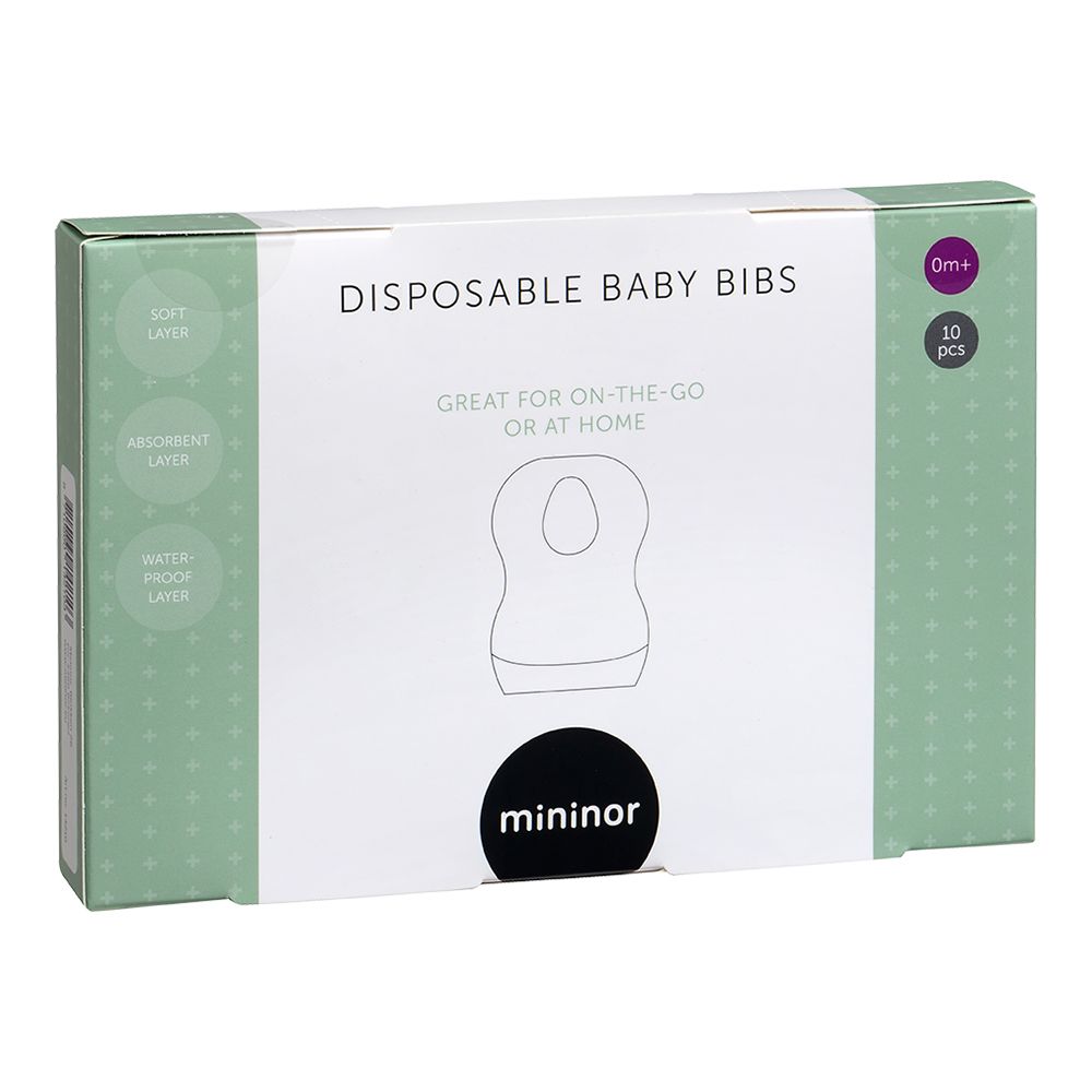 Mininor Disposable Bibs 10pcs Mininor Yallatoys