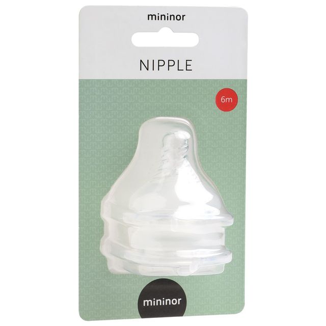Mininor Nipple 6m 2pcs Mininor Yallatoys