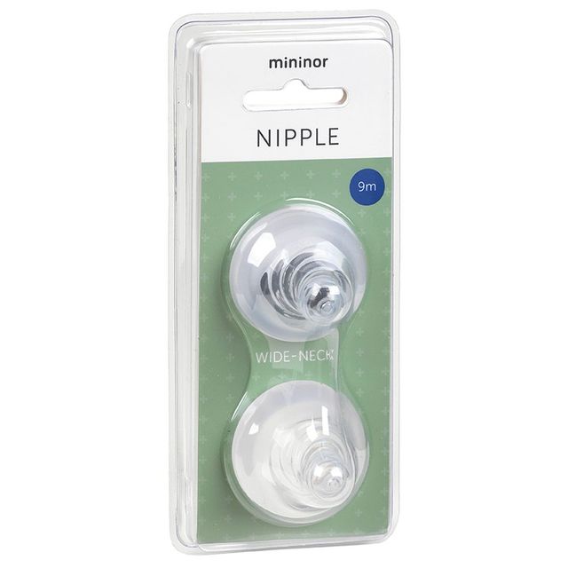 Mininor Nipple 9m+ 2pcs Mininor Yallatoys