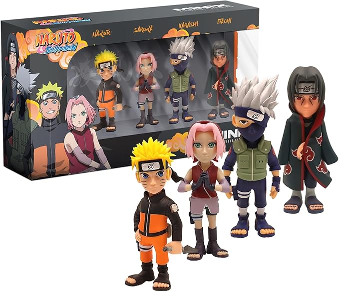 Buy Minix 4 Pack Naruto Six Path Sage Kakashi Itachi Sakura 7 cm | Yallatoys.com