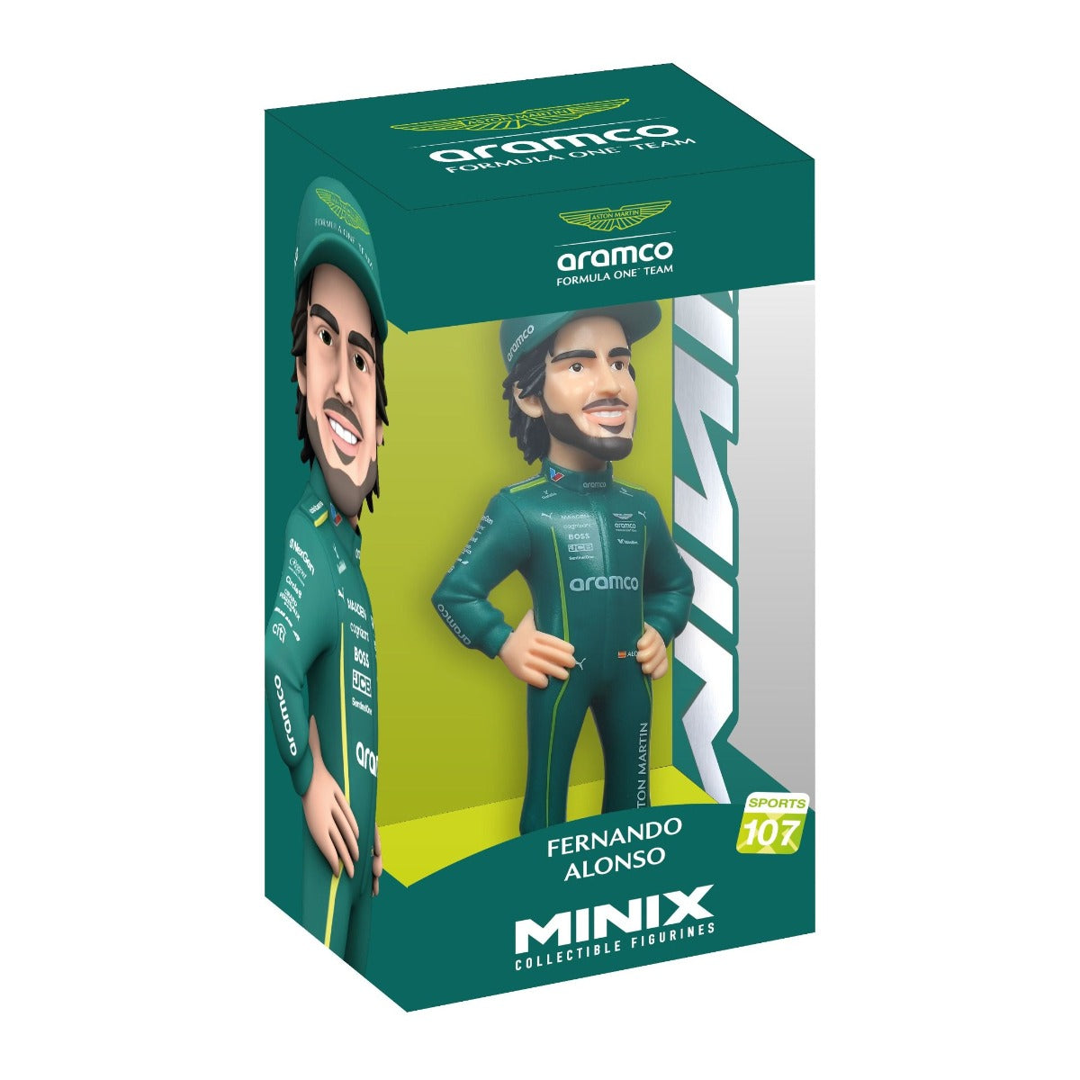 Buy Minix F1 Aston Martin Fernando Alonso Figure | Yallatoys.com