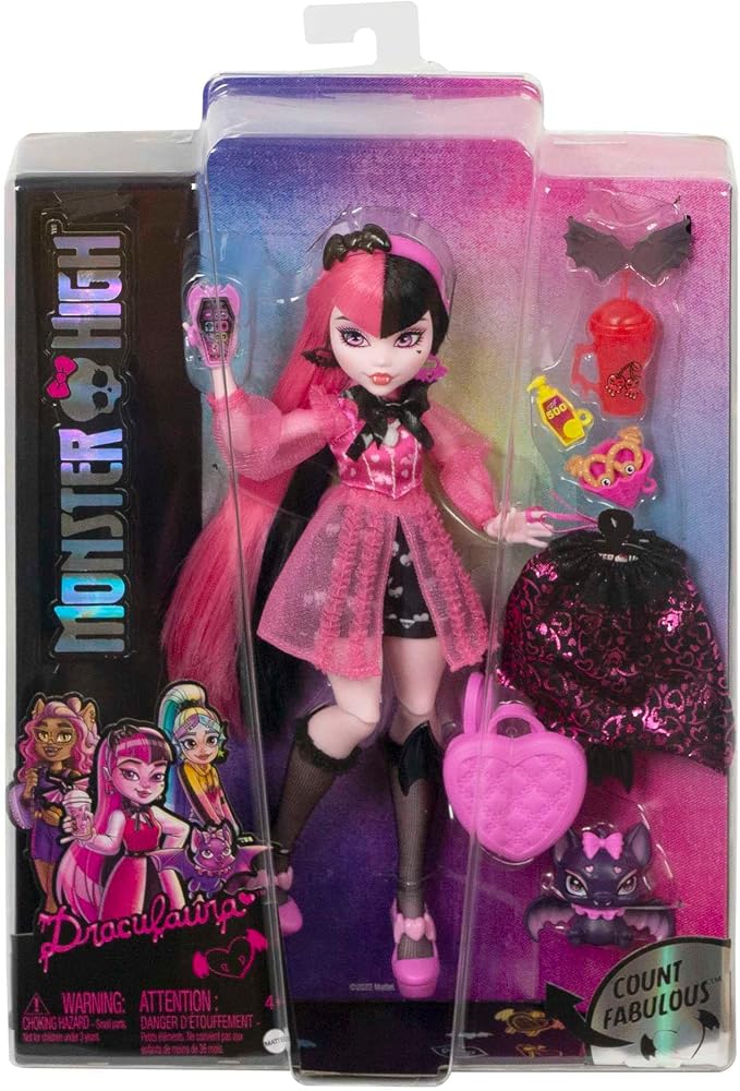 Buy Monster High Doll Draculaura With Pink And Black Hair | Yallatoys.com