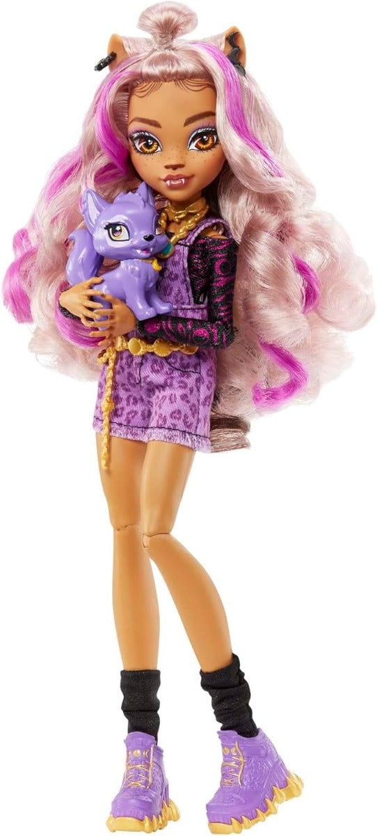 Buy Monster High Doll Clawdeen Wolf With Purple Streaked Hair  | Yallatoys.com