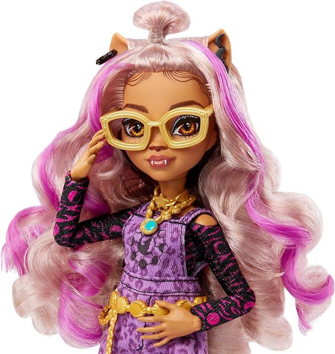 Buy Monster High Doll Clawdeen Wolf With Purple Streaked Hair  | Yallatoys.com