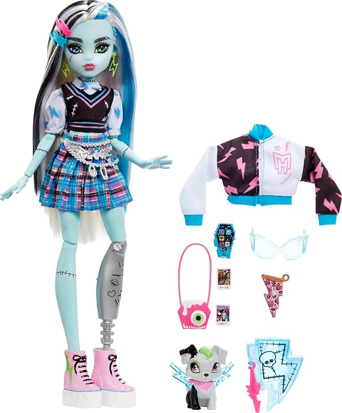 Buy Monster High Doll Frankie Stein With Blue And Black Streaked Hair | Yallatoys.com
