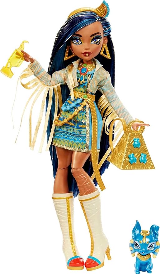 Buy Monster High Doll Cleo De Nile With Blue Streaked Hair | Yallatoys.com