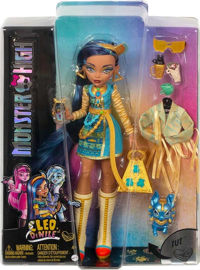 Buy Monster High Doll Cleo De Nile With Blue Streaked Hair | Yallatoys.com