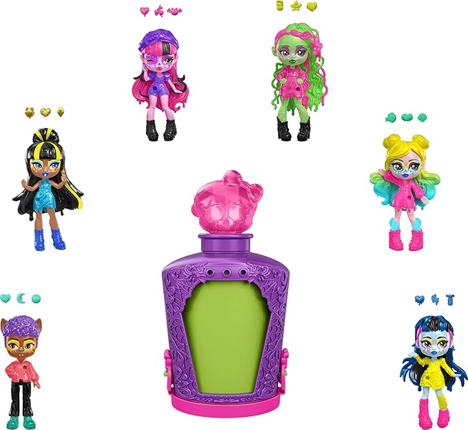 Buy Monster High Potions Mini Dolls, Surprise Character Figures With Water Reveal Assorted (Sold Separately Subjected to Availability) | Yallatoys.com