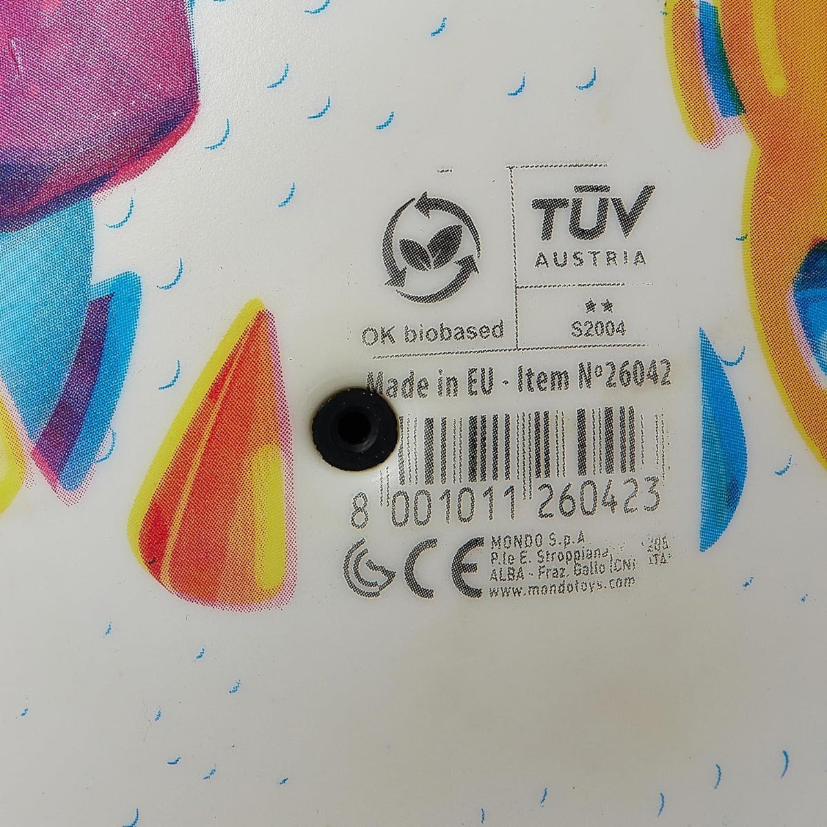 Buy Mondo PVC Bio Ball Numbers 23cm | Yallatoys.com