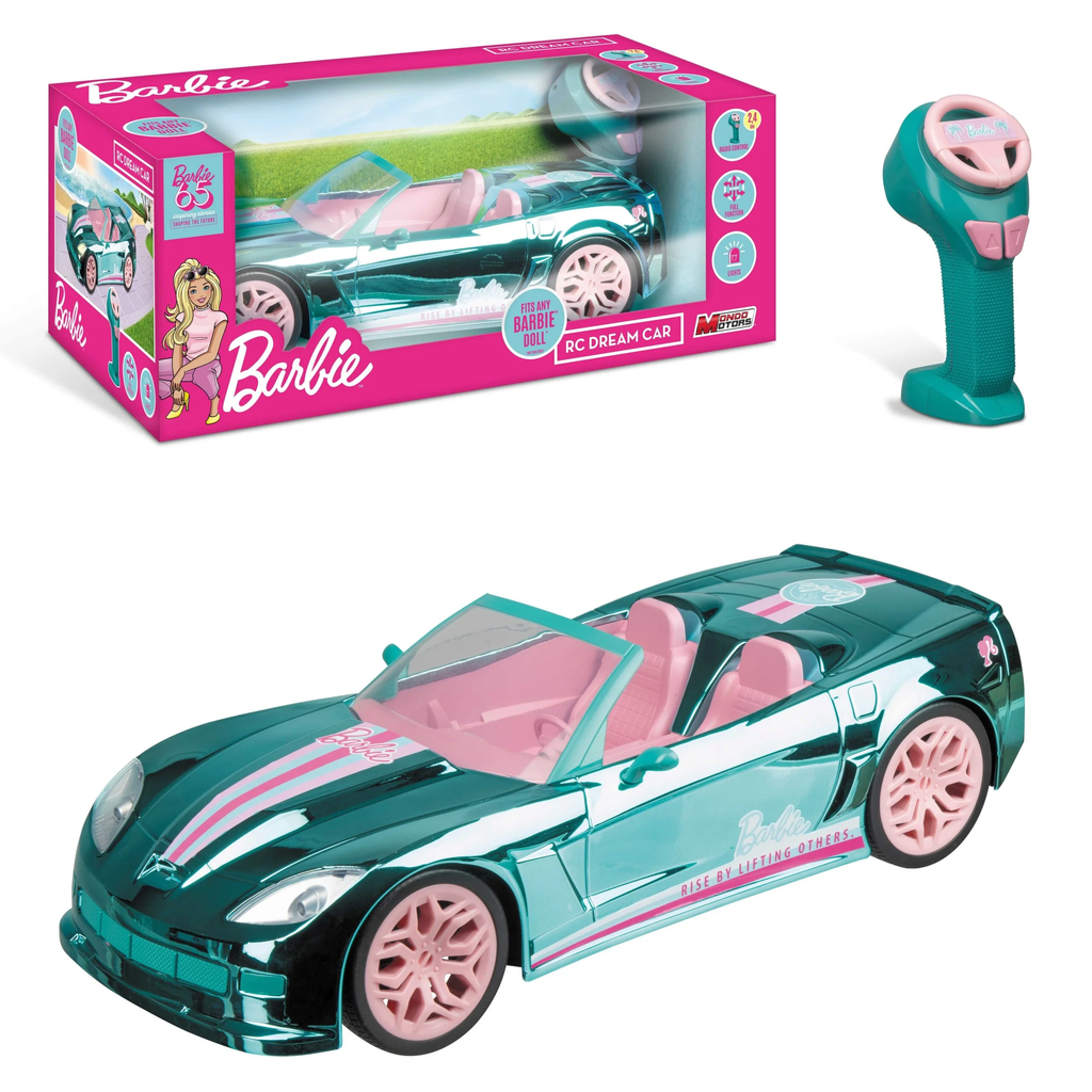 Buy Mondo Barbie Remote Control convertible Barbie Dream Car turquoise | Yallatoys.com
